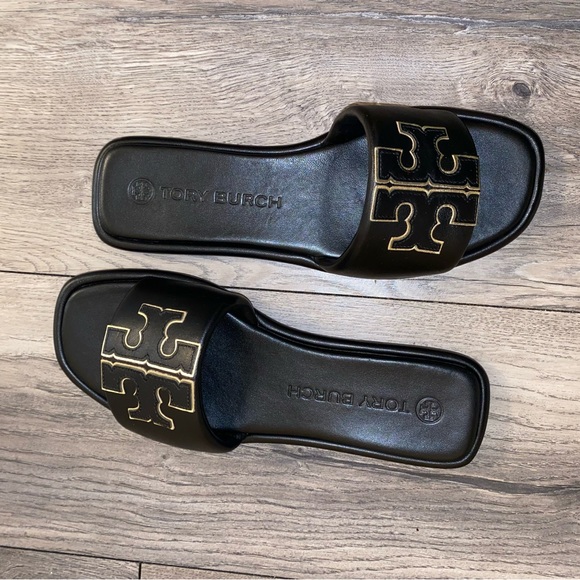 Perfect black/gold Tory Burch flats - Picture 3 of 8